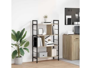 Étagère 7 niveaux, étagère de rangement 75 x 30 x 123,5 cm bois d'ingénierie shl894