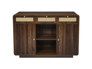 Buffet 2 porte(s) 3 tiroir(s) DZMDIP - 120 cm coloris bois foncé