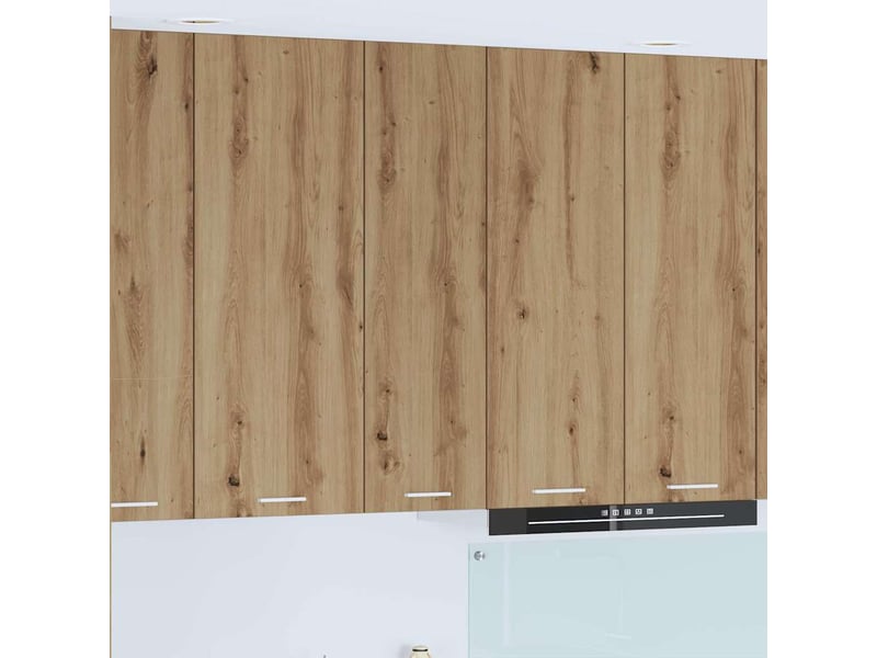 Meuble de rangement cuisine, armoire suspendue chêne artisanal 30x31x100cm  - Conforama B