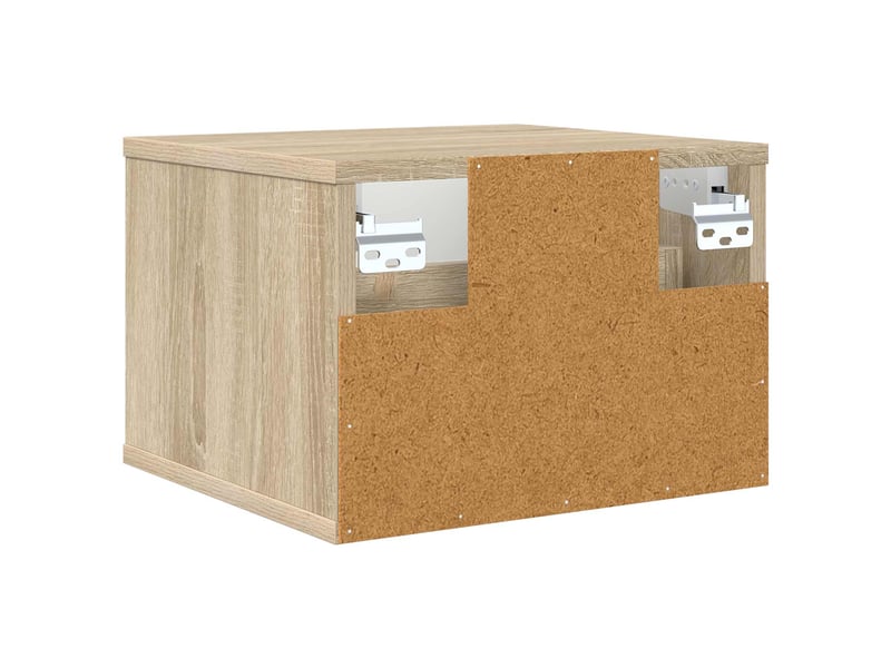  Table de chevet - cabinet de chevet - table de nuit mural essen chêne sonoma 36 x 33 x 25 cm  - Conforama D