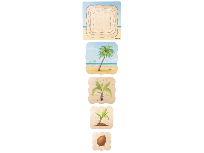  Educo sur la plage - le cocotier pousse  31 pièces de puzzle 8719924064778 - Conforama B