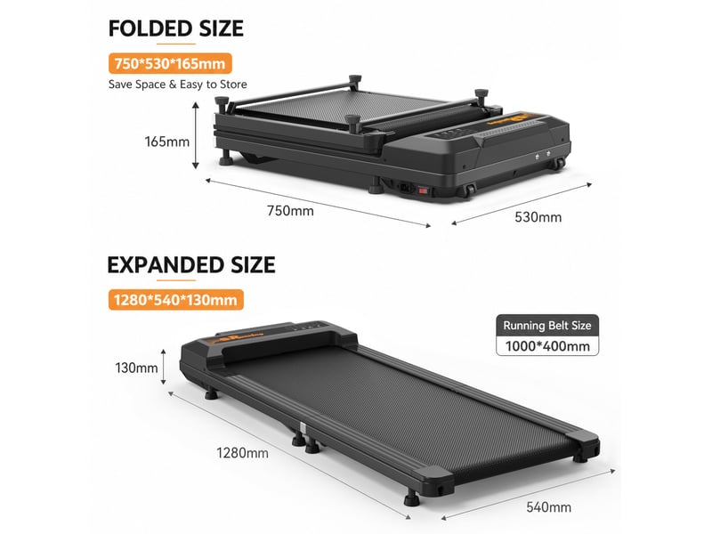 Tapis de marche sous bureau pliable 180° evryae - Conforama D