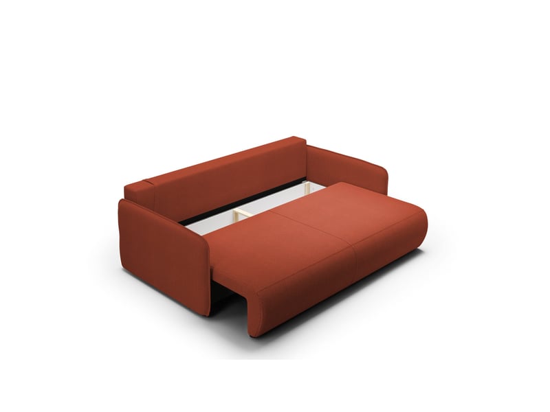 Canapé convertible 4 places forest rouge  - Conforama D