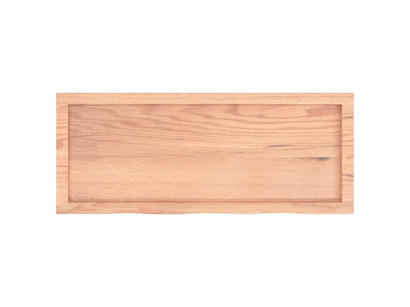 Comptoir de salle de bain, plan de travail marron 100x40x(2-4) cm bois traité cf65781 - Conforama D