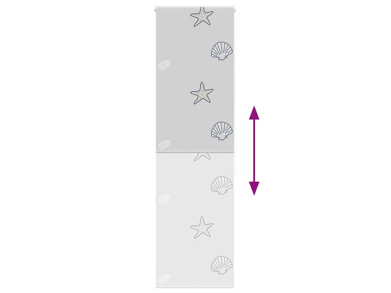  Store enrouleur de douche, store à rouleau 70x240 cm largeur du tissu 66 cm cf45050  - Conforama E