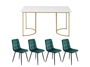 Ensemble table rectangulaire  4 chaise(s)  <strong></strong> <strong></strong> 