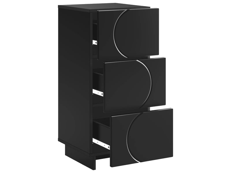  Buffet salon, buffet de rangement noir 33,5x34,5x75 cm bois d'ingénierie shl89627  - Conforama C