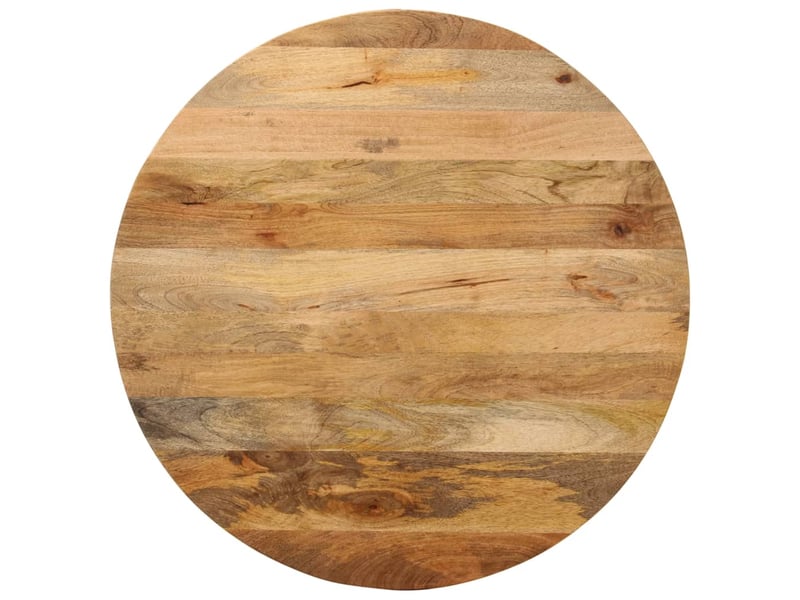  Dessus de table, plateau de table 90x2,5 cm rond bois de manguier massif  - Conforama B