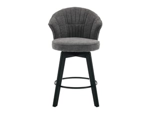 tabouret de bar  <strong>MODFU</strong>  - gris hauteur d'assise 62.5 cm vendu Par paire