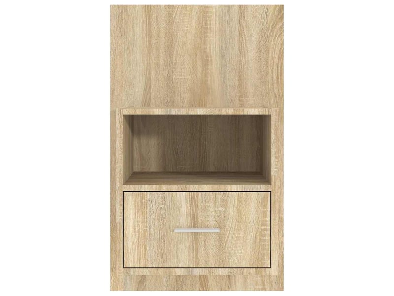 Lot de 2 tables de chevet - cabinet de chevet - table de nuit murales chêne sonoma  - Conforama E