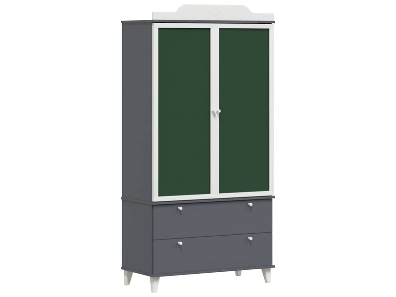  Armoire de rangement créatif pour enfants roros gris et blanc shl33385  - Conforama A