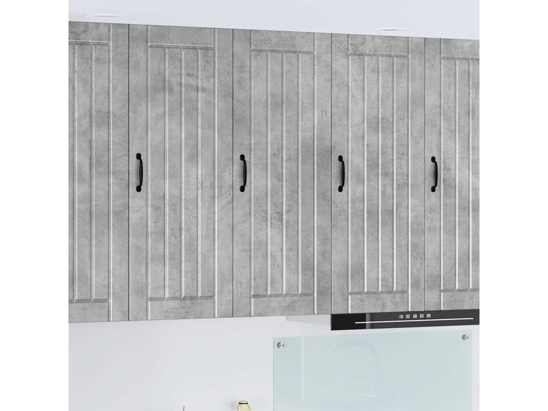  Meuble mural de cuisine, armoire de cuisine gris béton 40x31x100cm shl8389  - Conforama B