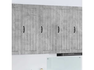 Meuble mural de cuisine, armoire de cuisine gris béton 40x31x100cm shl8389