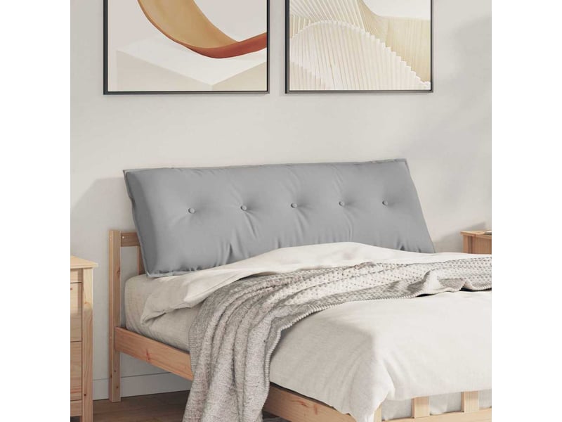 Coussin de dos, coussin de dossier gris nuage 140 x 19 x 50 cm tissu cf54737 - Conforama B