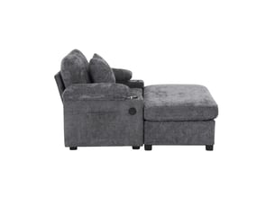 Fauteuil convertible <strong>MODENVIE</strong> <strong></strong> Tissu gris