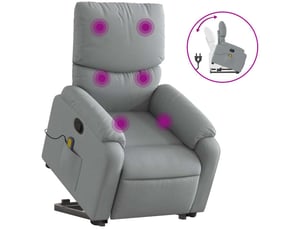 Fauteuil fixe  <strong></strong> Tissu argenté