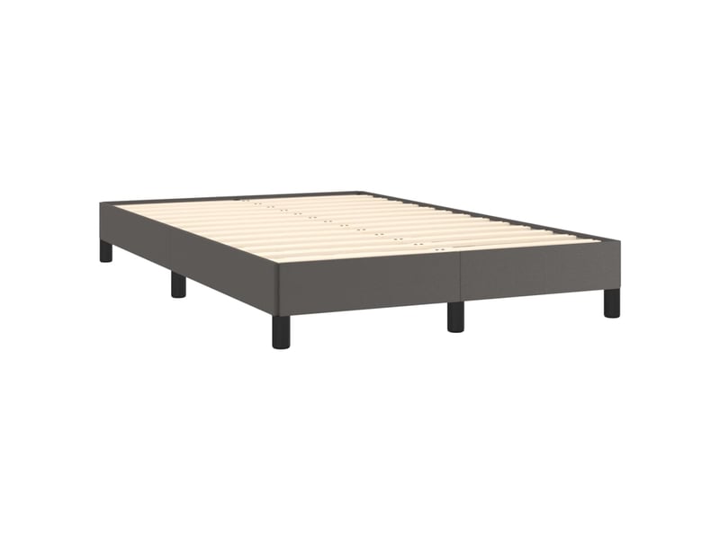  Lit double- lit adulte -  cadre de lit sans matelas gris 120x190 cm similicuir  - Conforama B