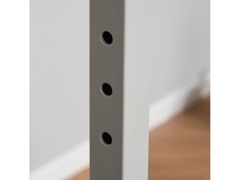 Barre de gymnastique 194x121 cm réglable en 13 hauteurs bois métal bleu - Conforama D