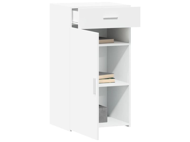  Buffet - bahut - meuble de rangement blanc 50x42,5x93 cm bois d'ingénierie  - Conforama C