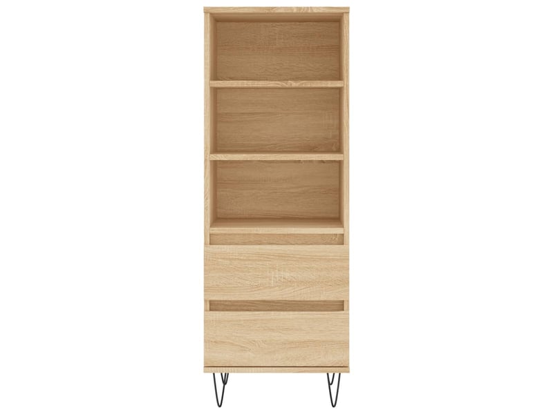  Buffet haut - bahut - meuble de rangement chêne sonoma 40x36x110 cm bois d'ingénierie  - Conforama E