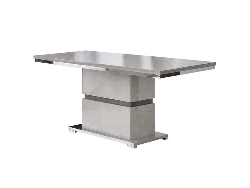  Table rectangulaire pied central aspect ciment et anthracite - libeccio LIBECCIO - Conforama A