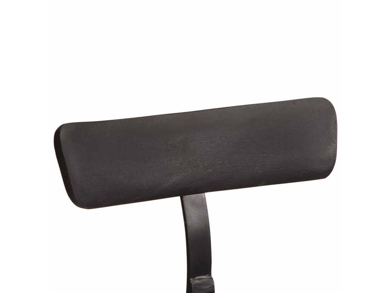 Lot de 2 tabouret de bar, chaise de bar noir 49x43x88 cm bois manguier massif  - Conforama E