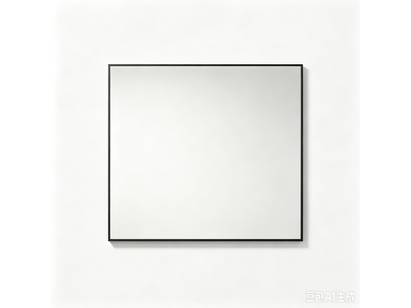  Miroir de salle de bain 60x80 cm cadre en aluminium noir hd  - Conforama A
