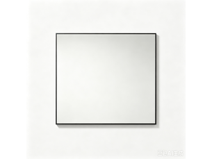 Miroir de salle de bain 60x80 cm cadre en aluminium noir hd