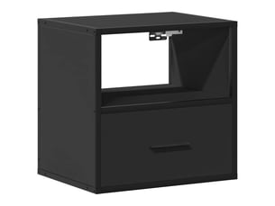 Table de chevet - cabinet de chevet - table de nuit murale noir 40x31x39,5 cm
