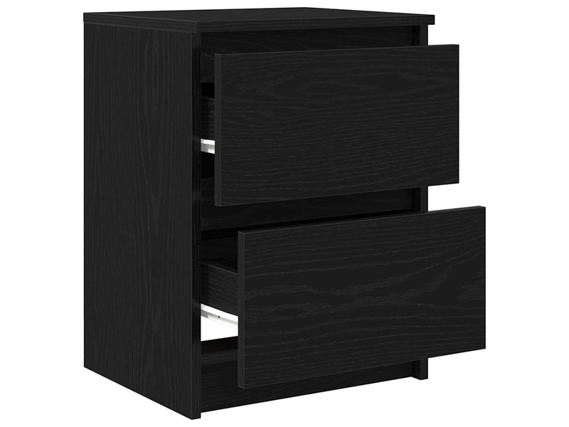  Meuble tv - banc tv - meuble de rangement noir 40x35x54 cm bois d'ingénierie  - Conforama E