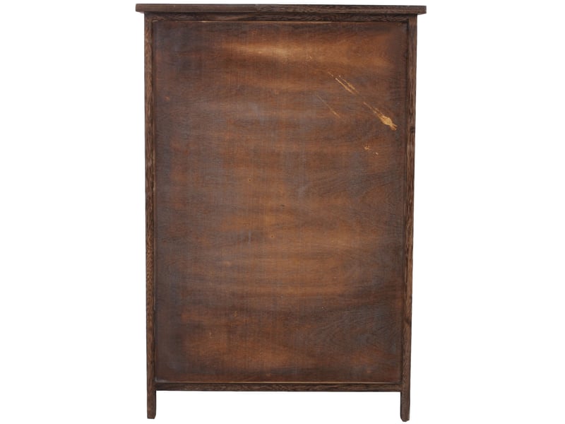 Commode, armoire, 82x55x30cm, shabby chic, vintage - marron - Conforama C