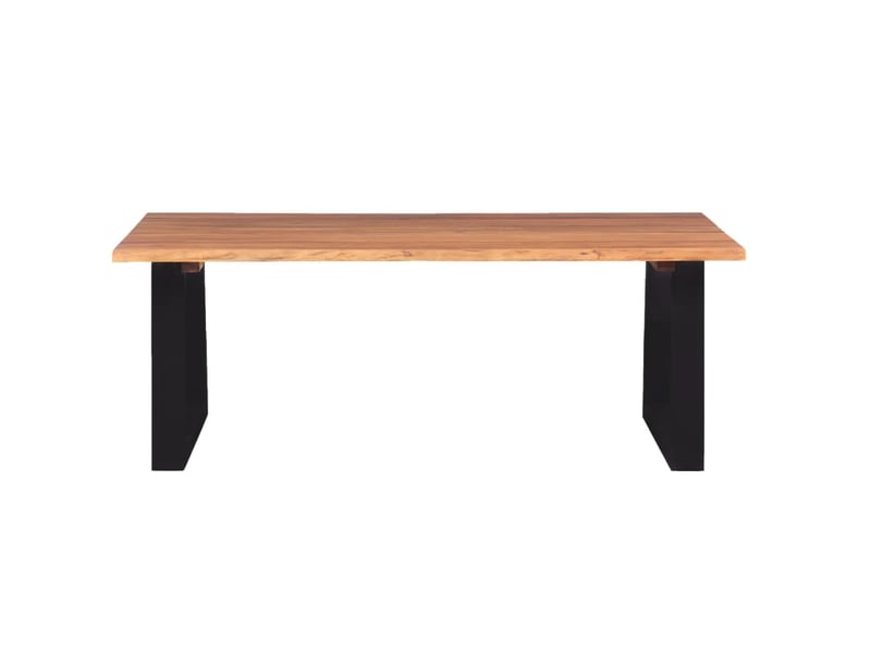  Table basse | table d'appoint salon bois d'acacia massif 110x60x40 cm  - Conforama C