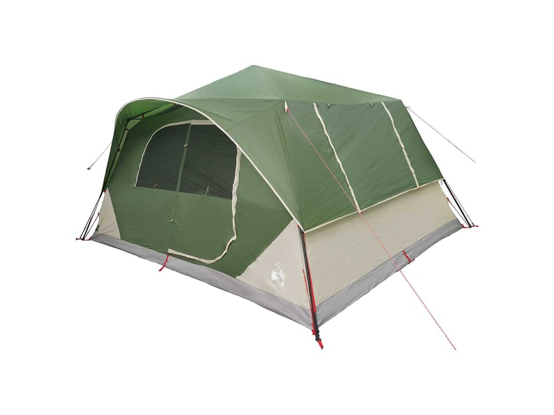  Tente instantanée, tente de camping 10 personne vert polyester et acier  - Conforama C