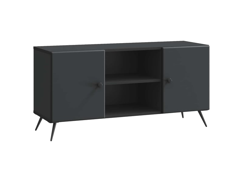  Meuble tv - banc tv - meuble de rangement 102 x 34,5 x 50 cm noir bois d'ingénierie  - Conforama A