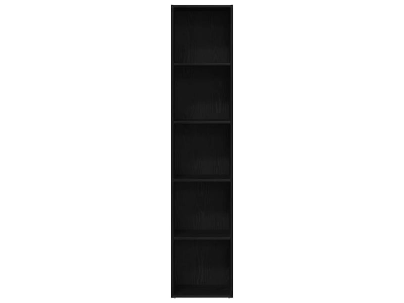  Bibliothèque, meuble de rangement salon chêne noir 40x30x189 cm bois d'ingénierie  - Conforama D