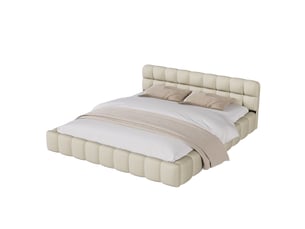 Lit 2 places 160x200 cm <strong>BRILVERDE </strong>  <strong></strong> coloris beige