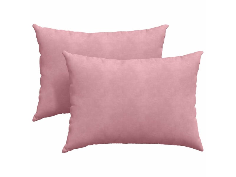  Lot de 2 coussins de canapé, coussins décoratifs rose 70 x 50 cm cf59152  - Conforama A