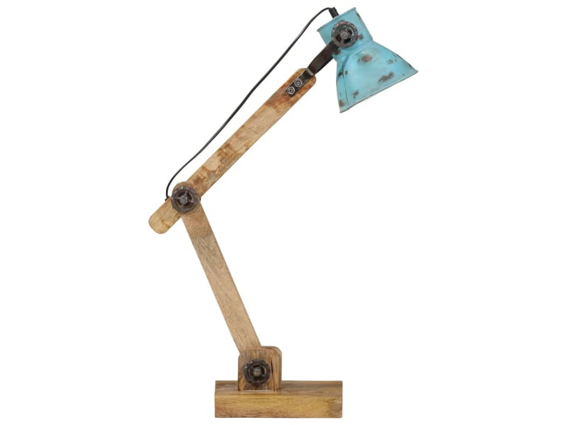  Lampe de bureau 25 w bleu délavé 23x18x96 cm e27  - Conforama D
