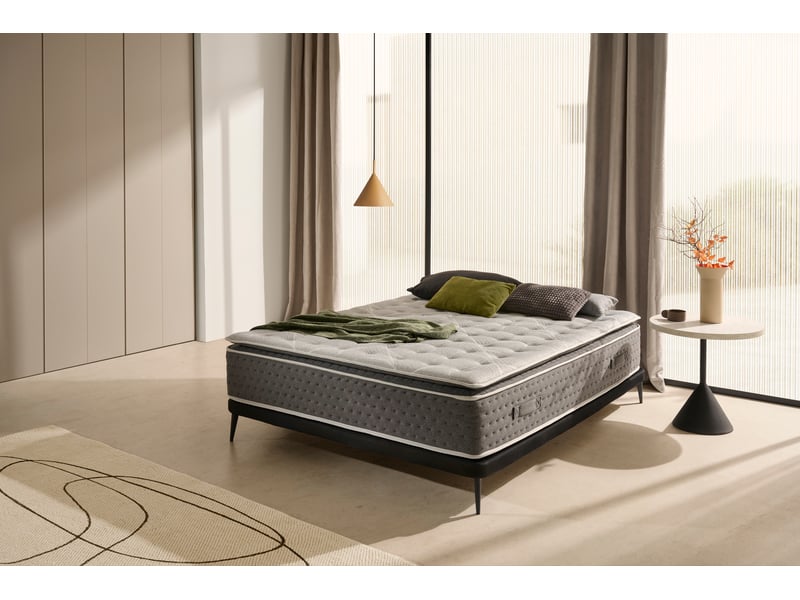  Matelas hybride avec surmatelas intégré hybrid top - surmatelas intégré, mémoire de forme au graphène, laine naturelle 8435720065053 - Conforama B