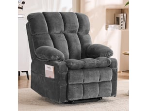 Fauteuil relax électrique  FLORAGRACE Tissu gris