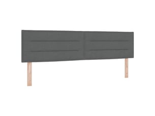 Tete de lit A fixer sur le cadre de lit largeur 180 cm gris