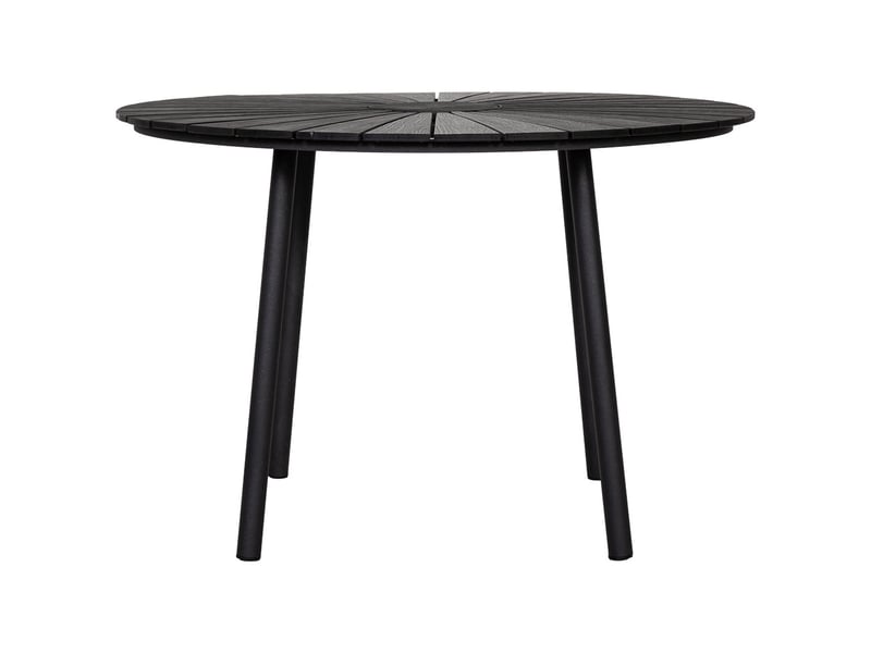 Table en aluminium noir, d109,5 x 72 cm - Conforama B