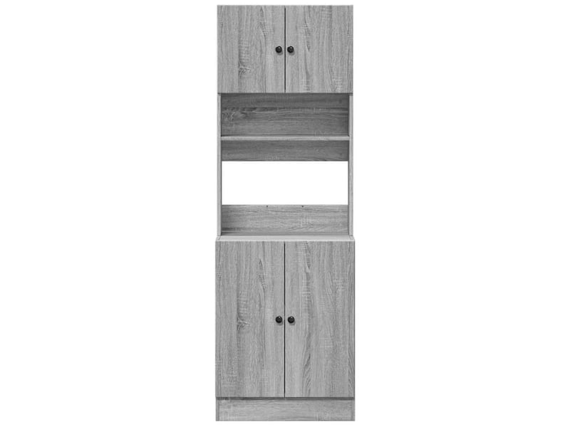  Meuble de rangement, armoire de cuisine sonoma gris 60x50x180cm bois d’ingénierie  - Conforama D