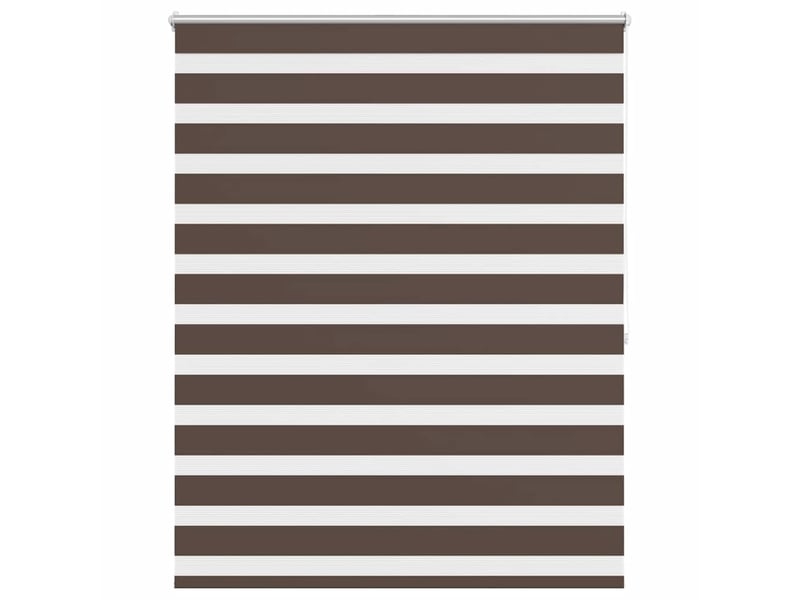 Store vénitien zebra, store de fenêtre 140,9 x 175 cm, largeur du tissu 136,7 cm, couleur café cf48202 - Conforama A