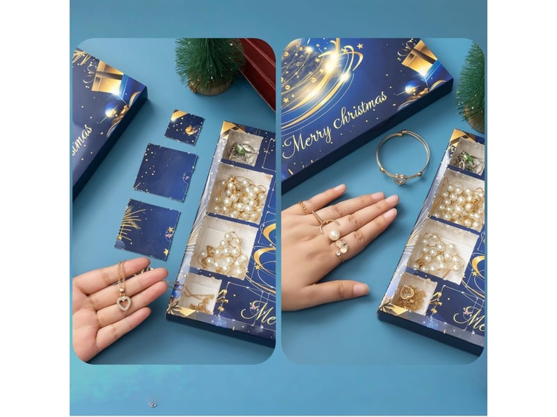  Calendrier de l'avent bijoux 2026 pour femme – 24 jours de surprises, bracelets, colliers, bagues et boucles d'oreilles  - Conforama D