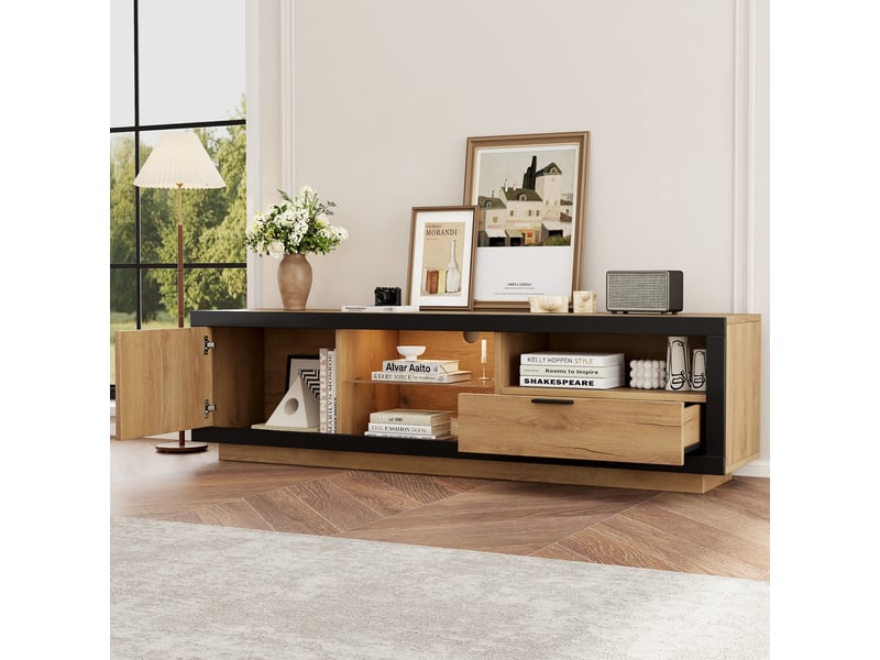  Meuble tv naturel 160cm meuble tv naturel - Conforama D