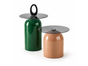 Table basse rond(e) coloris bicolore   - 50 cmx40 cm