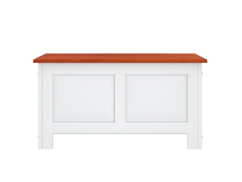  Coffre de rangement, boîte de rangement et couvercle marron et blanc bois d'acacia shl2342  - Conforama D