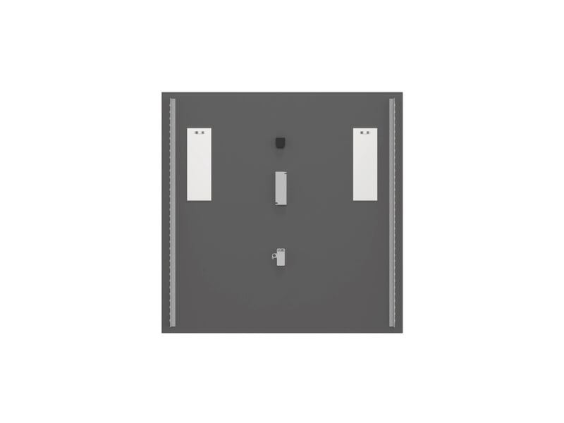  Miroir salle de bain led carré 80x80 cm design moderne  - Conforama C