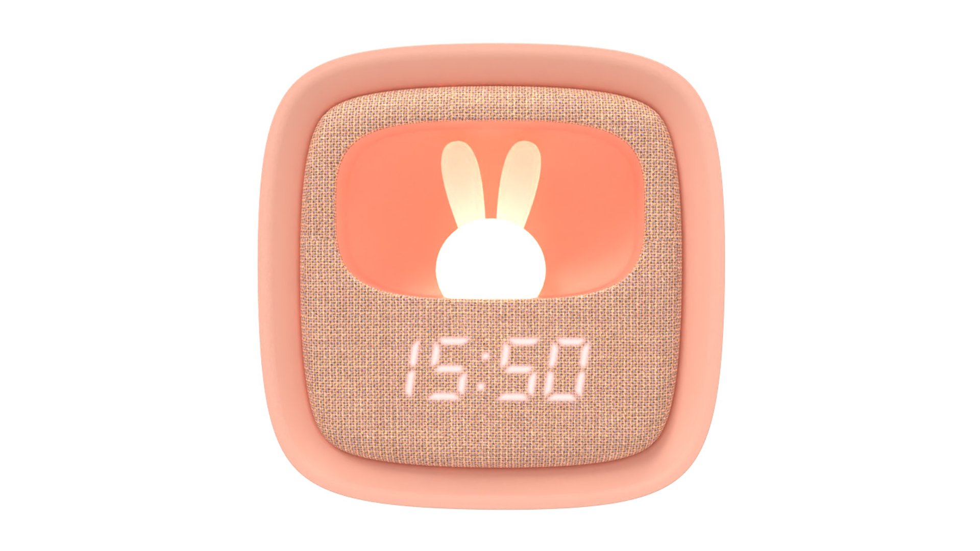 RÉVEIL MULTIFONCTIONS ET VEILLEUSE MOB BILLY CLOCK ROSE Rose Conforama